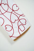 "Love scribbles" embroidered lounge pants view 2