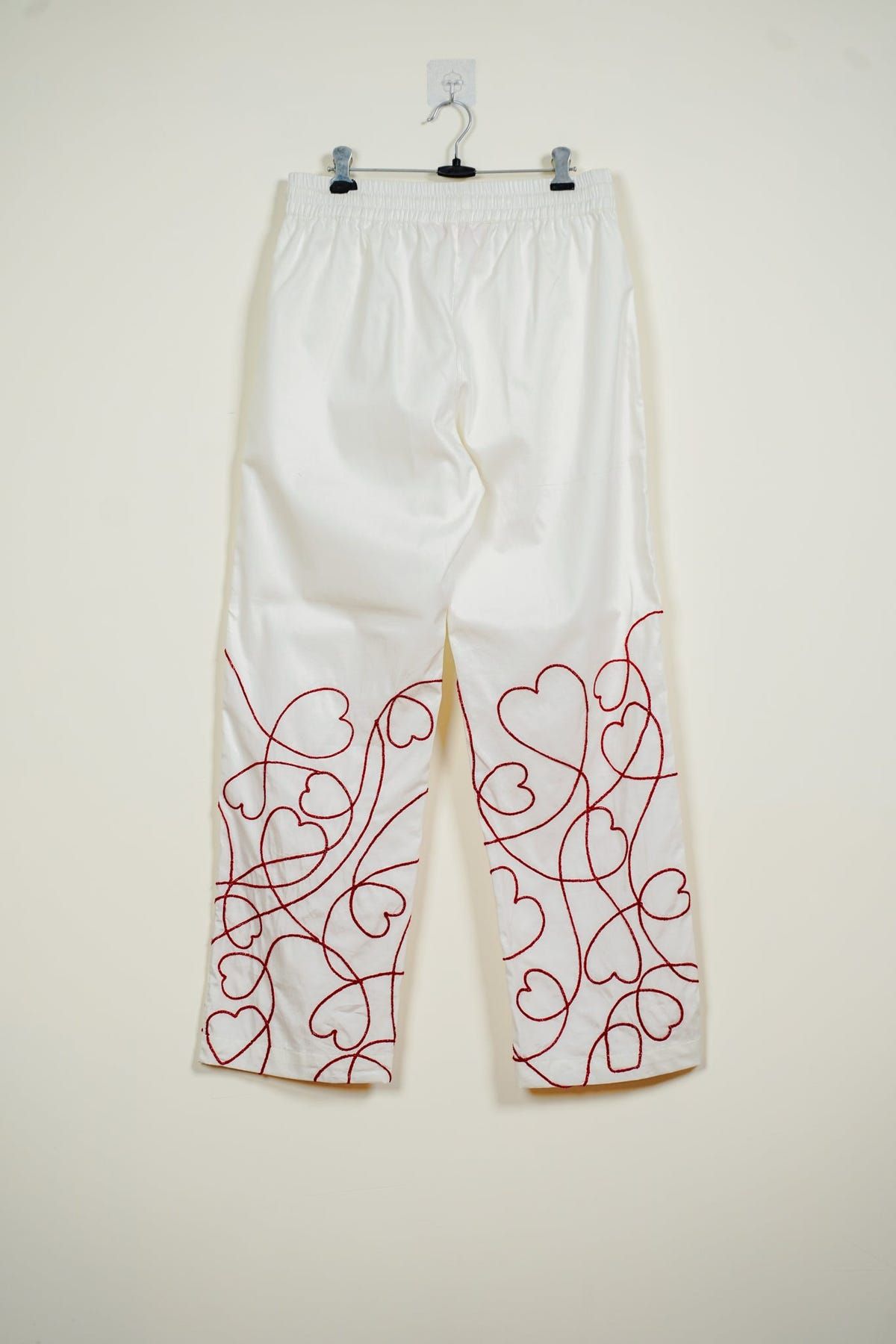 "Love scribbles" embroidered lounge pants - image 3