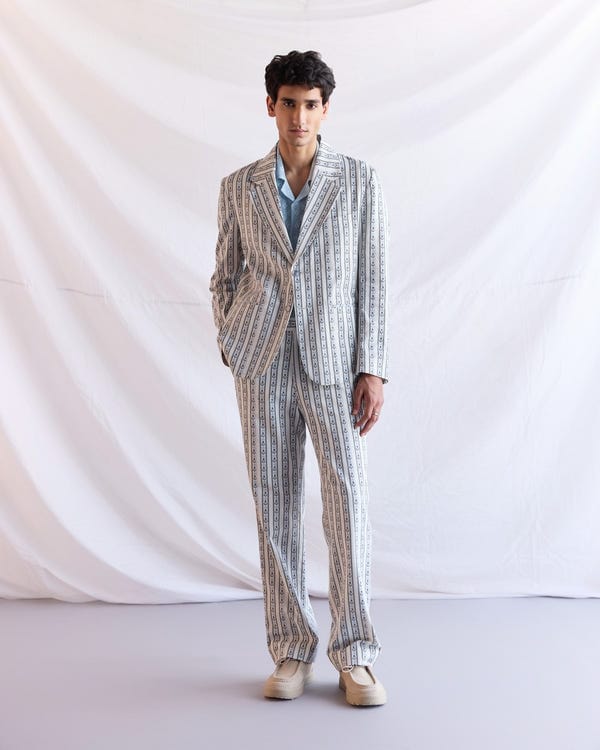 Perte D'ego — Floral stripes pants