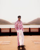 Kashida embroidered pants view 4