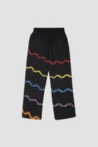 "Valley of flowers" hand embroidered lounge pants view 4