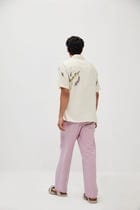 "Lavender fields" hand embroidered Shirt view 6