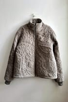 Embroidered paisley quilted jacket view 1