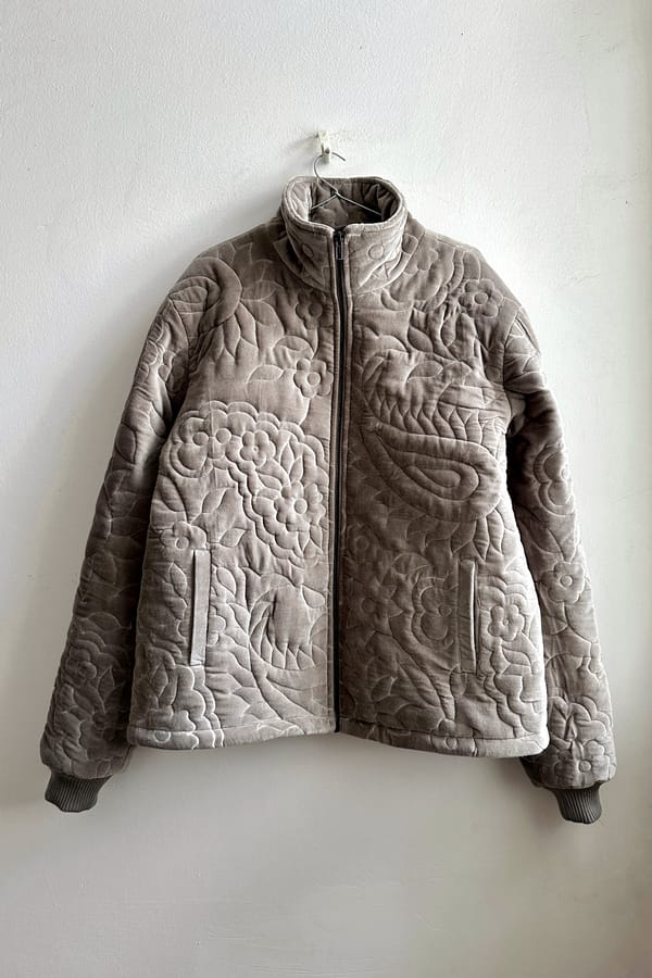 Perte D'ego — Embroidered paisley quilted jacket