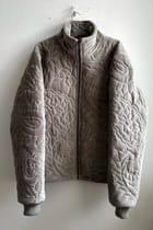 Embroidered paisley quilted jacket view 2