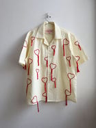 Hand Embroidered Hearts Shirt | Wedding Outfit for Men view 1