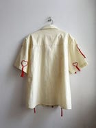 Hand Embroidered Hearts Shirt | Wedding Outfit for Men view 3