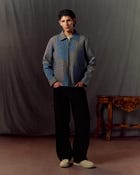 Patchwork wool zip up jacket view 6