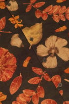 Botanical print shirt- Black view 2
