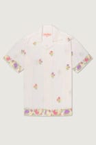 Summer floral embroidered shirt view 1