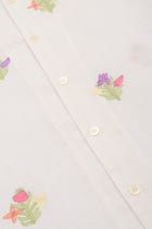 Summer floral embroidered shirt view 2