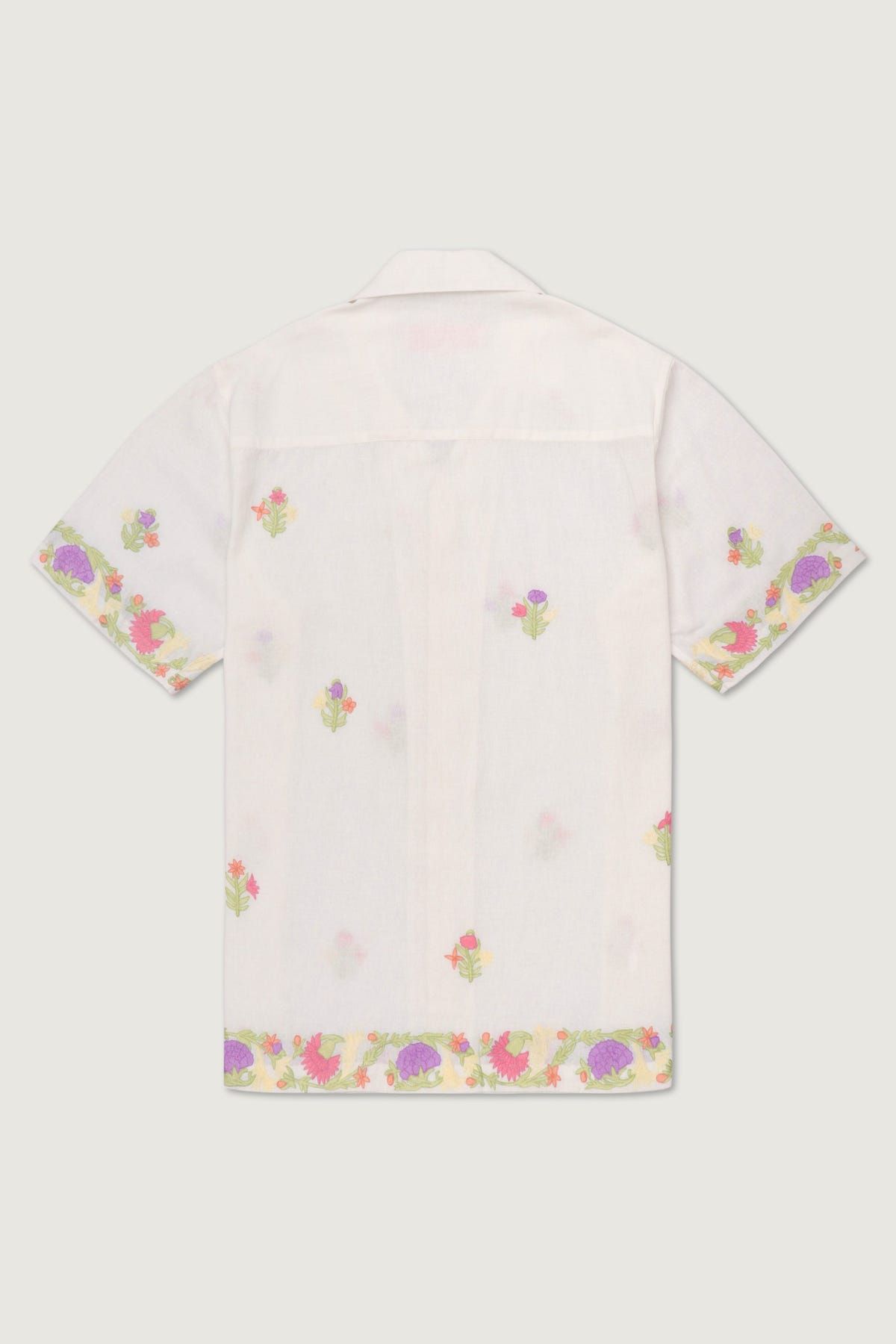 Summer floral embroidered shirt - image 3