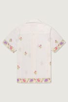 Summer floral embroidered shirt view 3