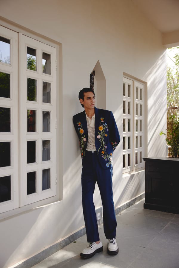 Perte D'ego — Formal pants- navy blue