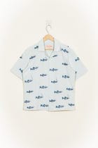 “Le sardines” hand embroidered shirt view 1