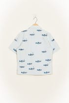 “Le sardines” hand embroidered shirt view 4