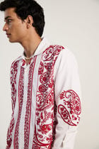 Hand embroidered paisley full sleeves shirt view 4