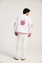 Hand embroidered paisley full sleeves shirt view 5