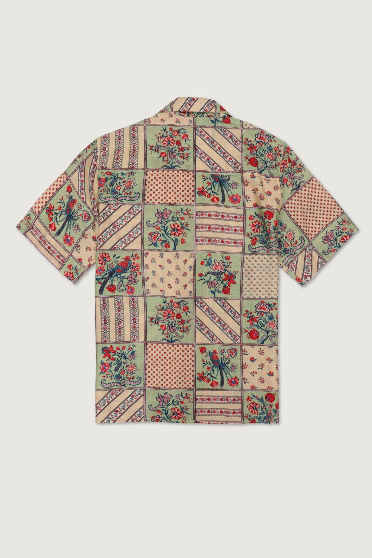 "Le Corsica" patchwork print shirt - image 8