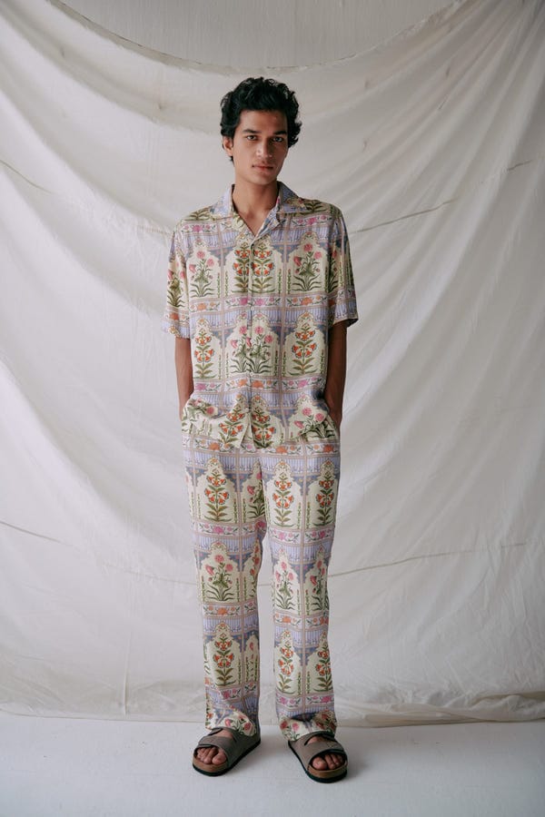 Perte D'ego — Royal floral lounge pants