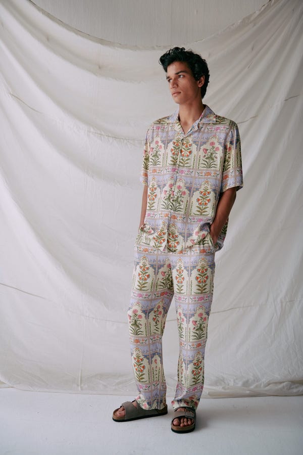 Perte D'ego — Royal floral lounge pants