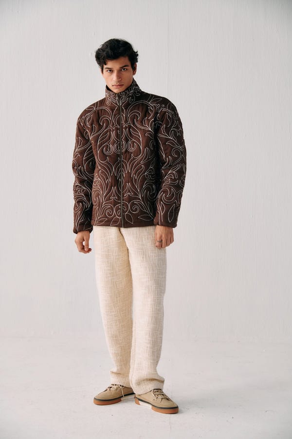 Perte D'ego — "Le Seoul" embroidered quilted jacket