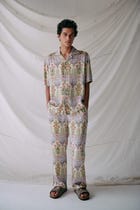 Royal floral Half sleeves shirt view 3