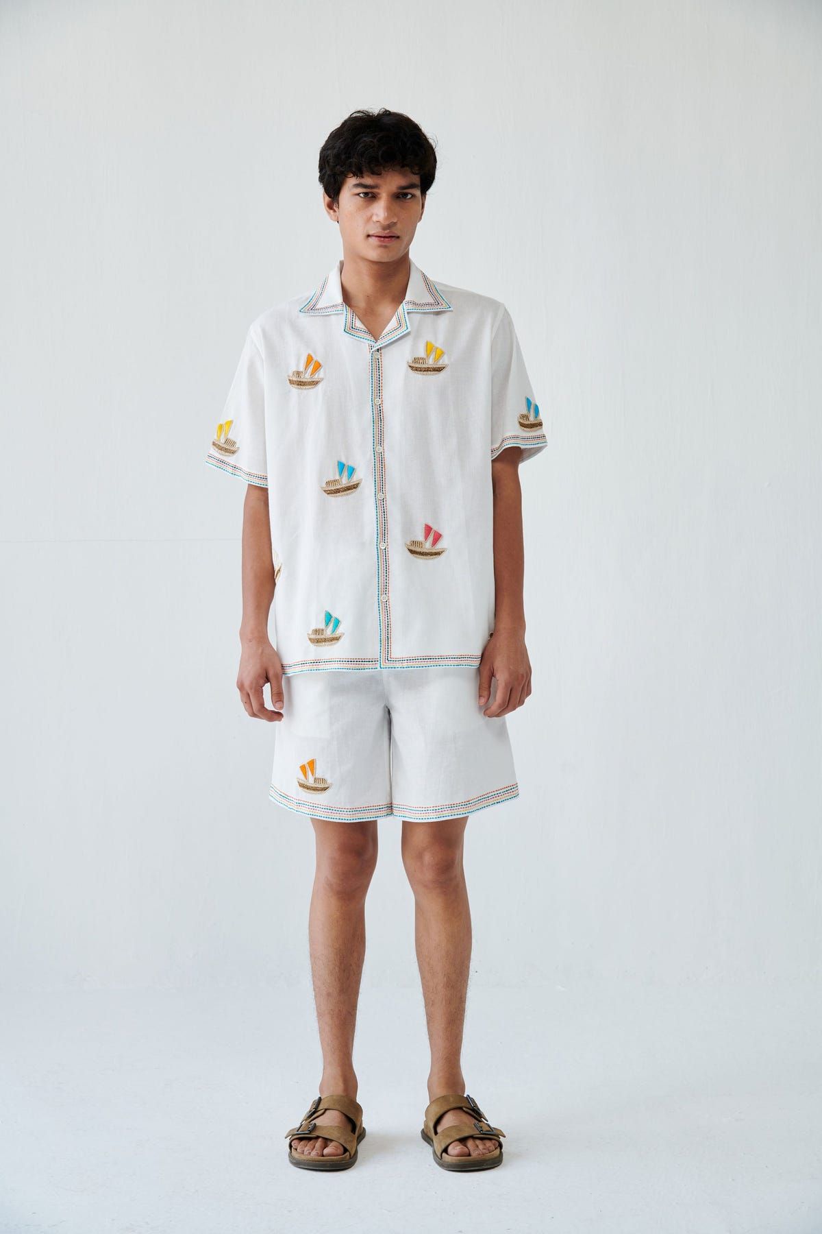 "Le Riveria" embroidered shorts - image 2