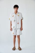 "Le Riveria" embroidered shorts view 2