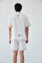 "Le Riveria" embroidered shorts view 4