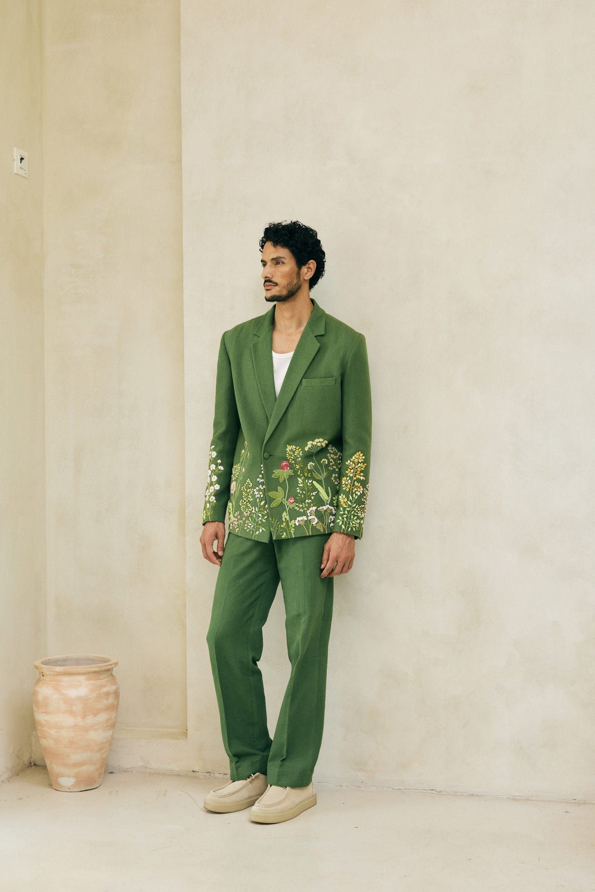 Formal pants- Moss green - image 2