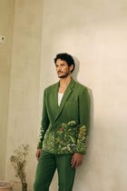 Formal pants- Moss green view 4