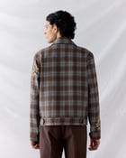 "Le Fall" hand embroidered wool overshirt view 4