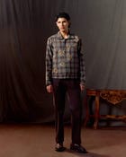"Le Fall" hand embroidered wool overshirt view 7