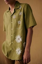 "Le dandelions" hand embroidered Shirt view 4