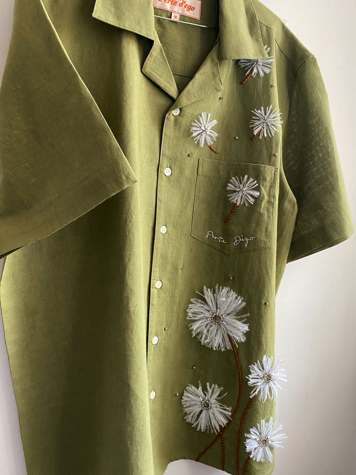 "Le dandelions" hand embroidered Shirt - image 7
