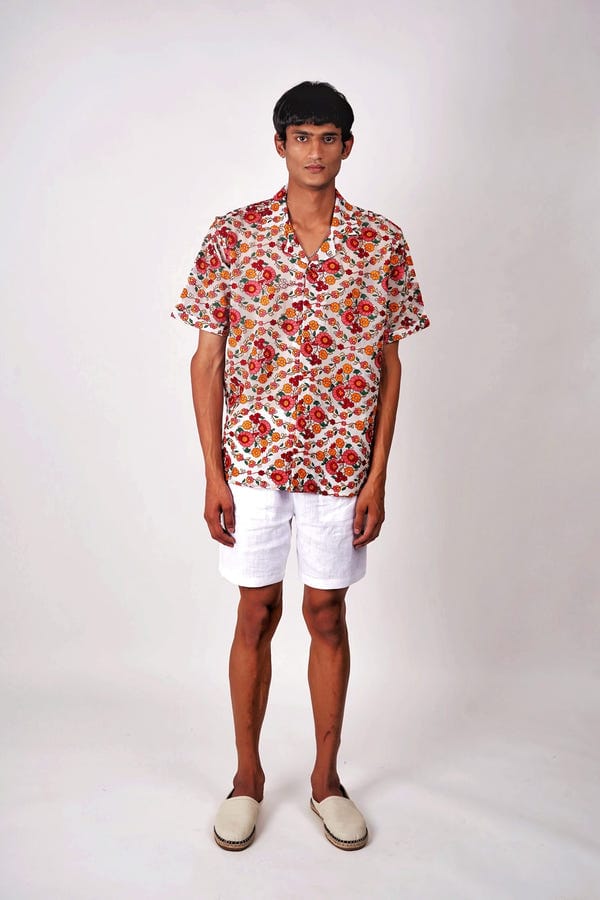 Perte D'ego — Vintage Floral embroidered shirt