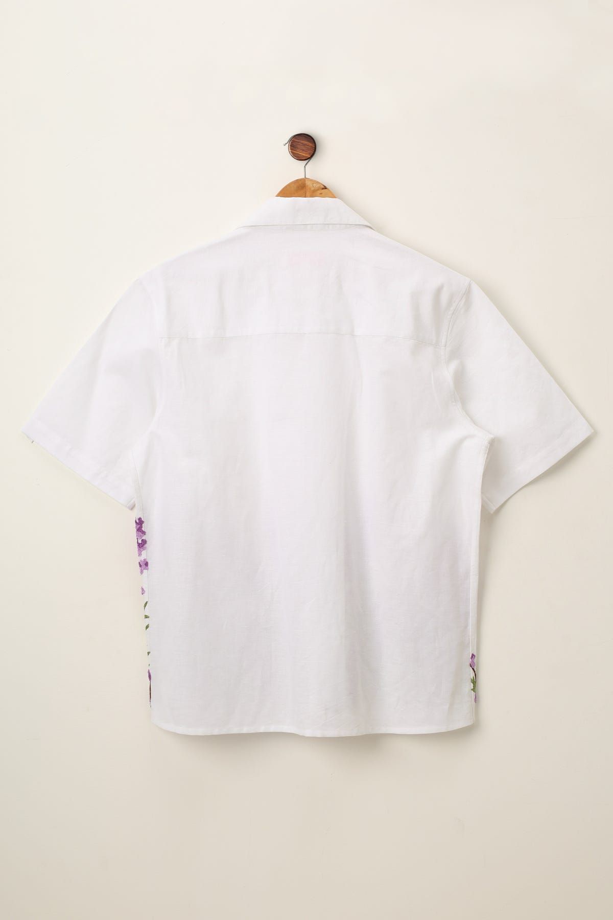 "Le Lavender" embroidered Shirt-Ivory - image 3