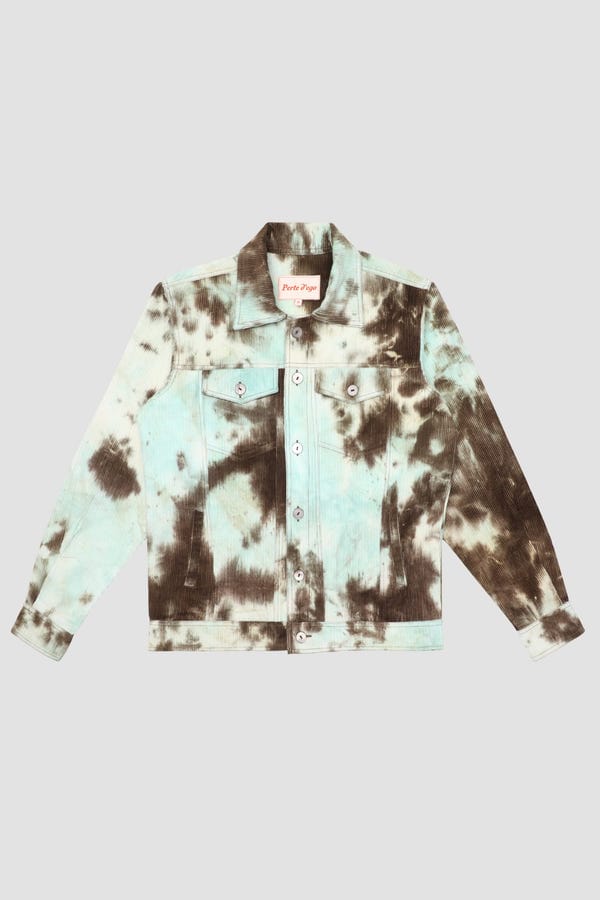 Perte D'ego — Choco mint Corduroy trucker jacket