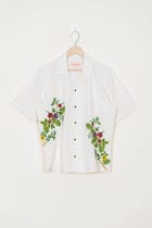"Spring bloom" hand embroidered shirt view 1