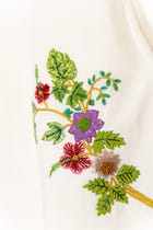 "Spring bloom" hand embroidered shirt view 4
