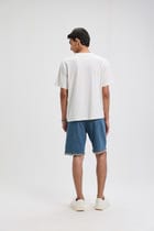 Celebration embroidered denim shorts view 4