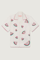 Hand embroidered watermelon Shirt view 1