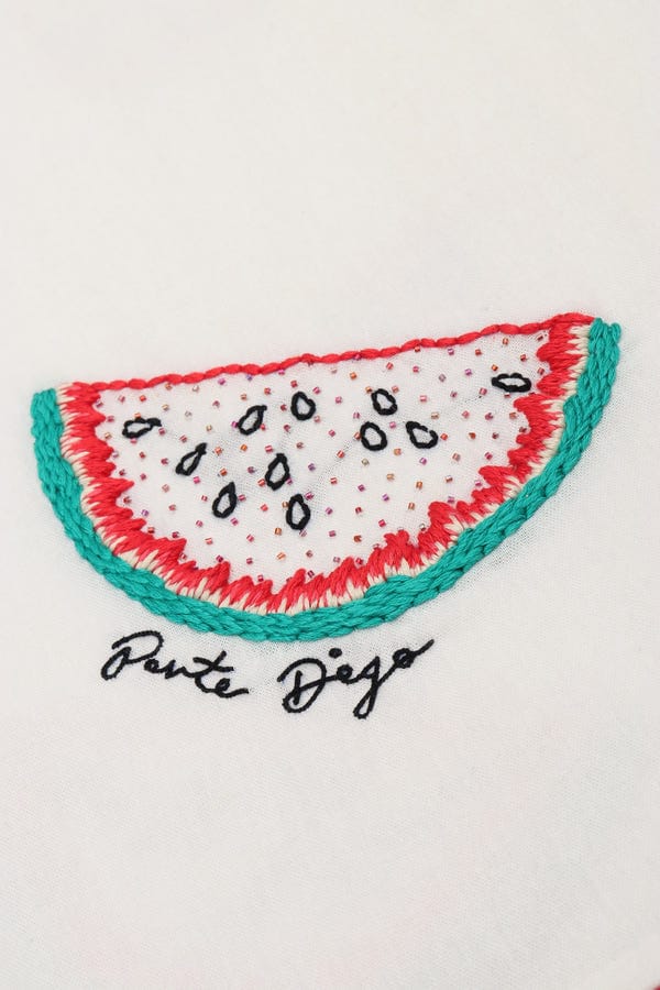 Perte D'ego — Hand embroidered watermelon Shirt