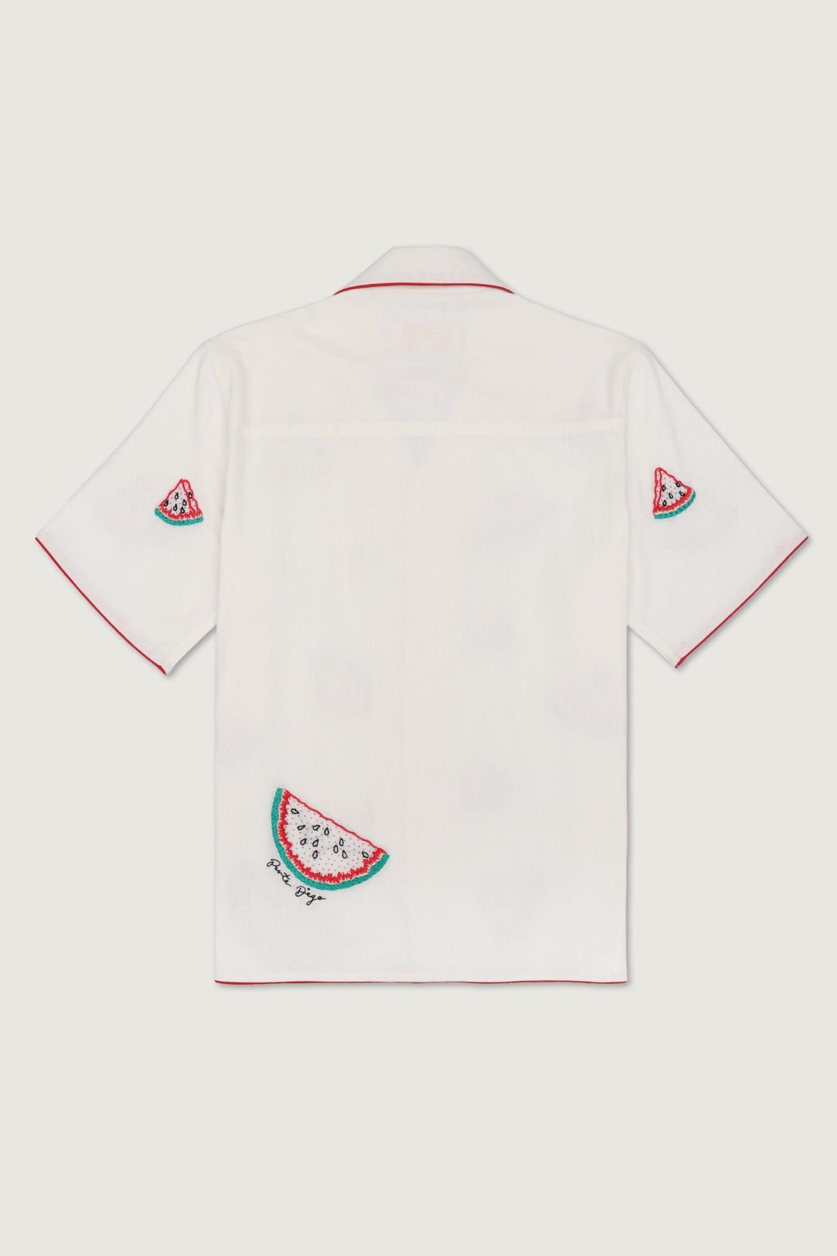 Hand embroidered watermelon Shirt - image 3