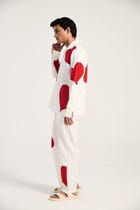 Hearts appliqué full sleeves shirt view 5