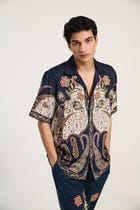 Midnight paisley shirt view 2