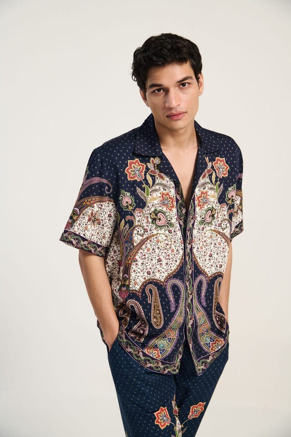 Perte D'ego — Midnight paisley shirt