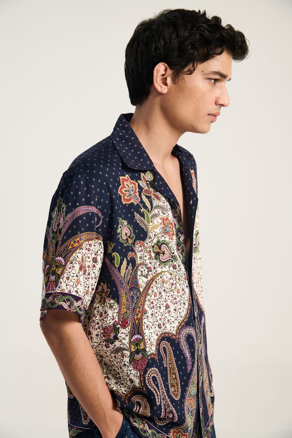 Midnight paisley shirt - image 6