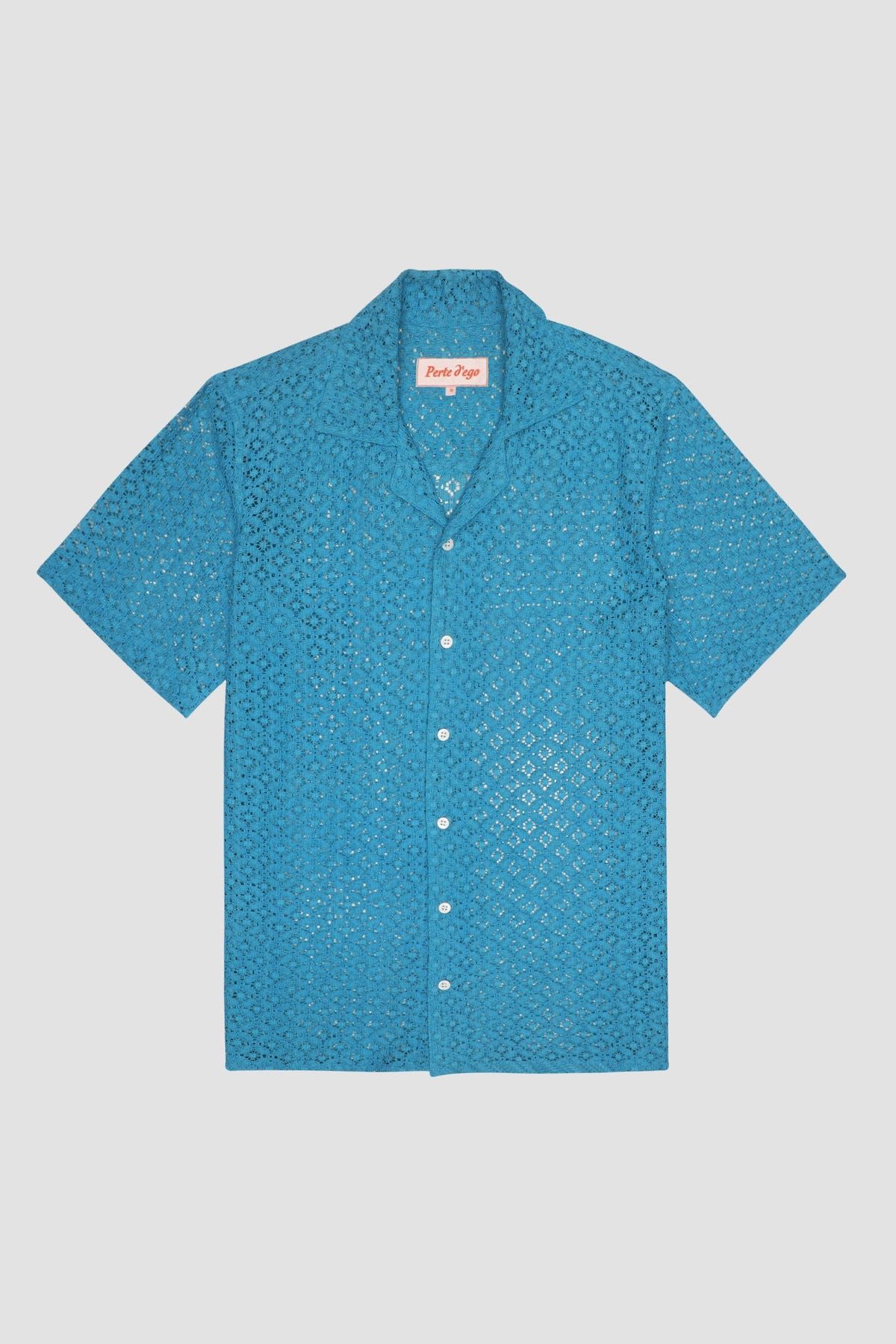 Sky blue lace shirt - image 1